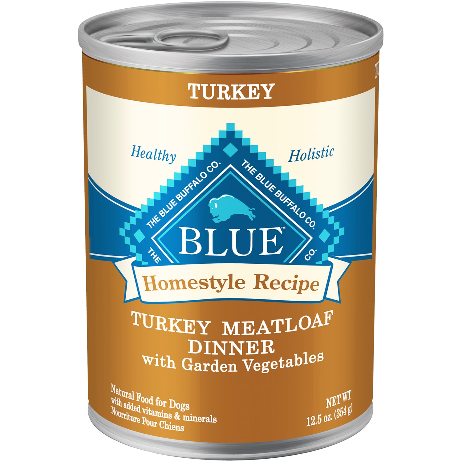 Blue Buffalo Homestyle Recipe Natural Adult Wet Dog Food, Turkey Meatloaf