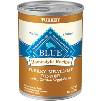 Blue Buffalo Homestyle Recipe Natural Adult Wet Dog Food, Turkey Meatloaf