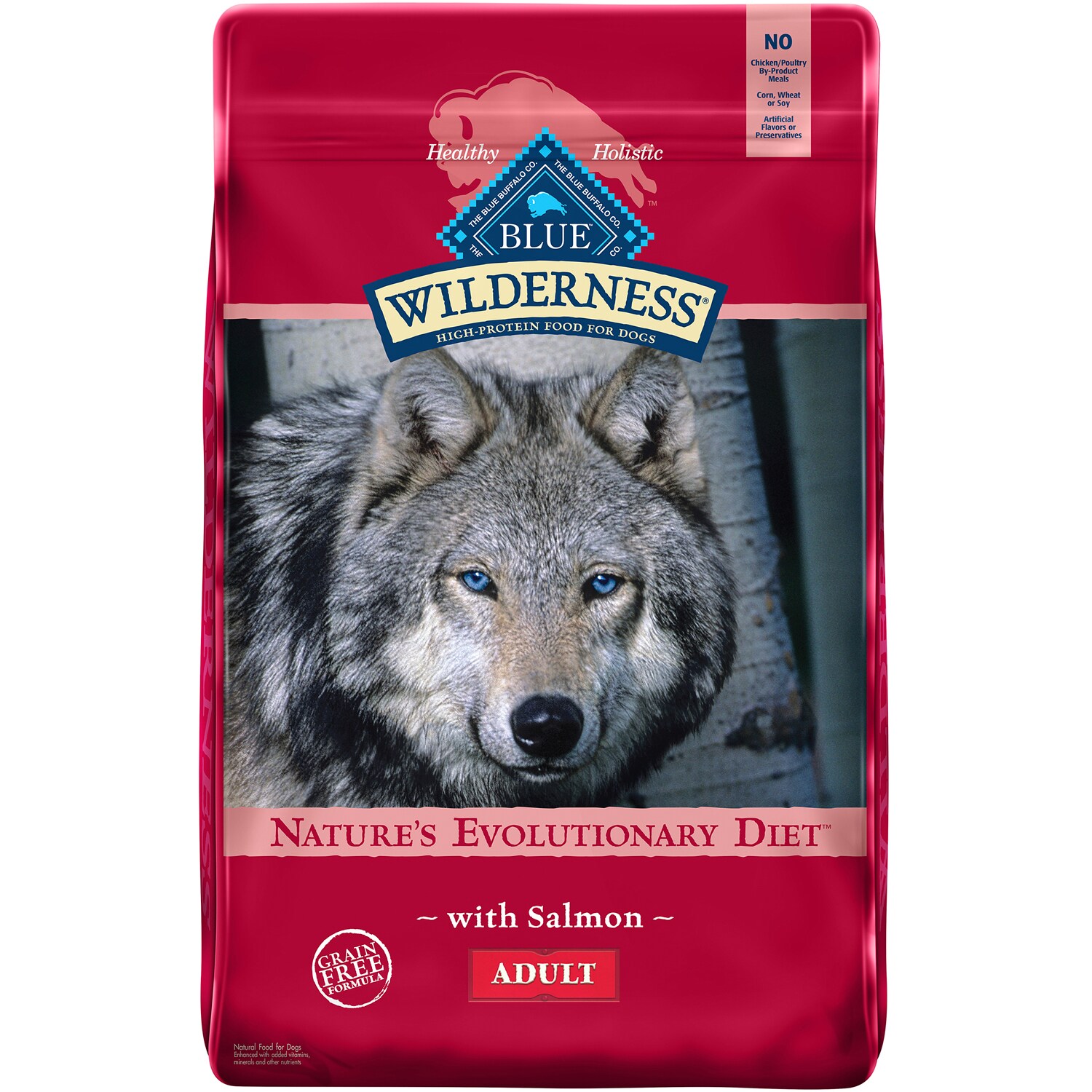 Blue Buffalo Wilderness High Protein, Natural Adult Dry Dog Food, Salmon