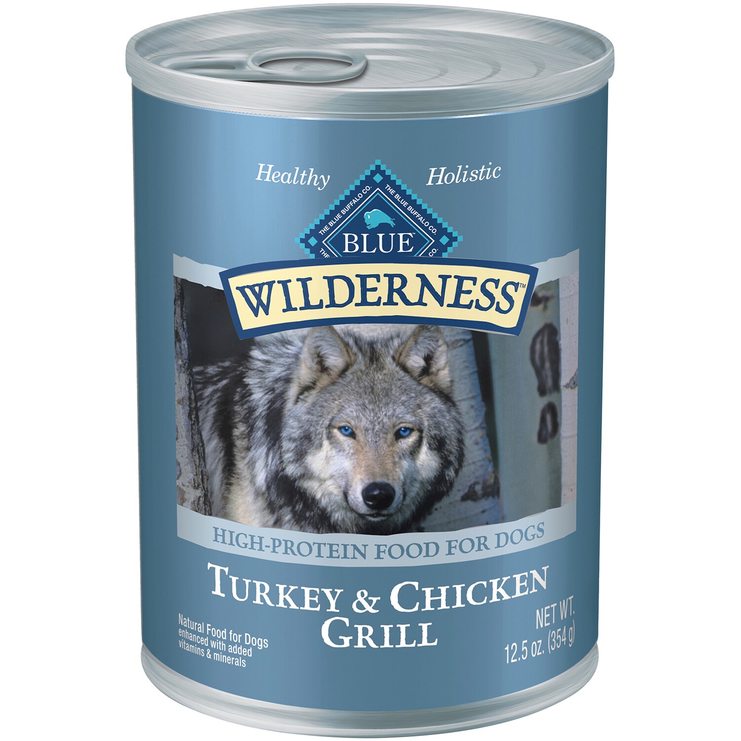 Blue Buffalo Wilderness High Protein, Natural Adult Wet Dog Food, Turkey & Chicken Grill
