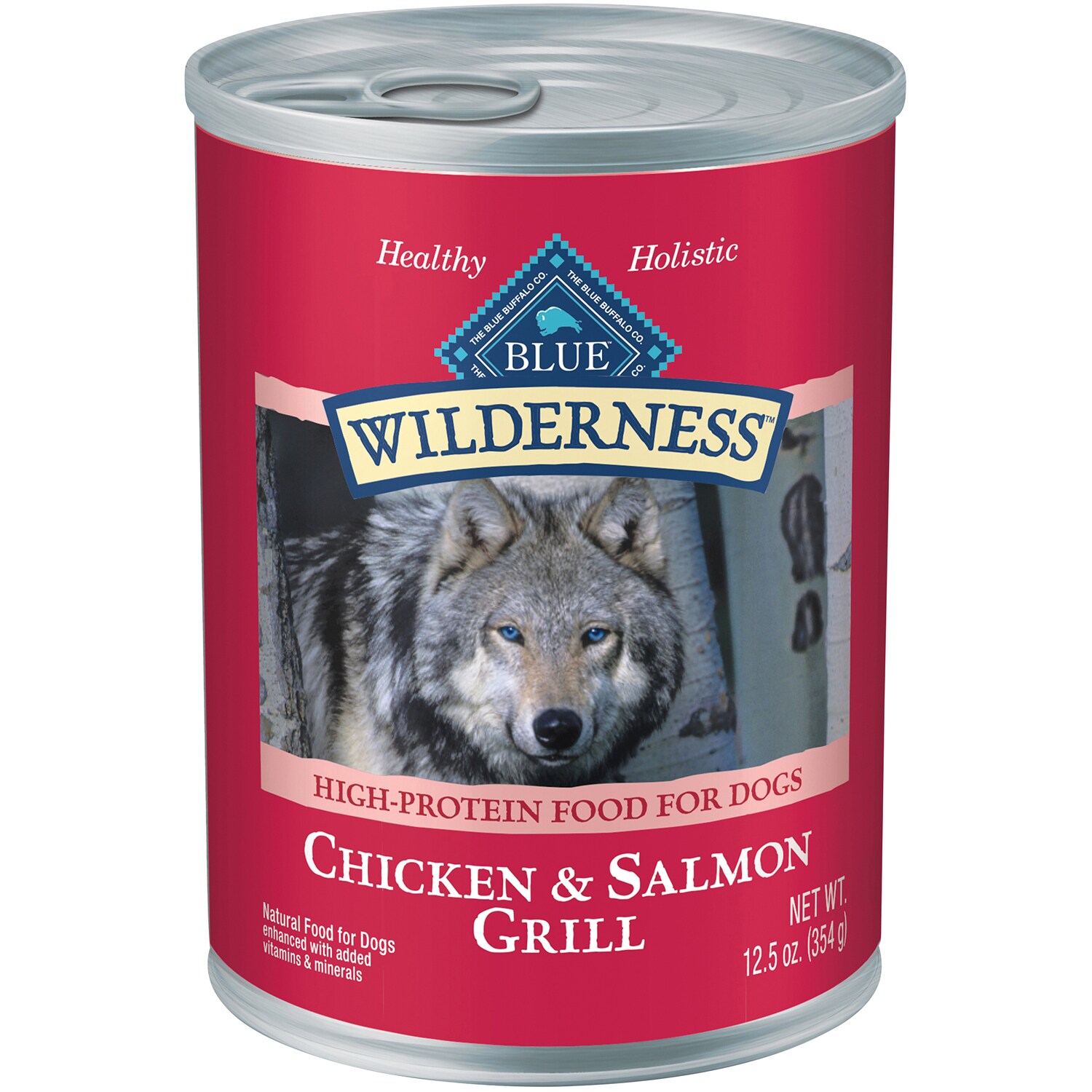 Blue Buffalo Wilderness High Protein, Natural Adult Wet Dog Food, Salmon & Chicken Grill