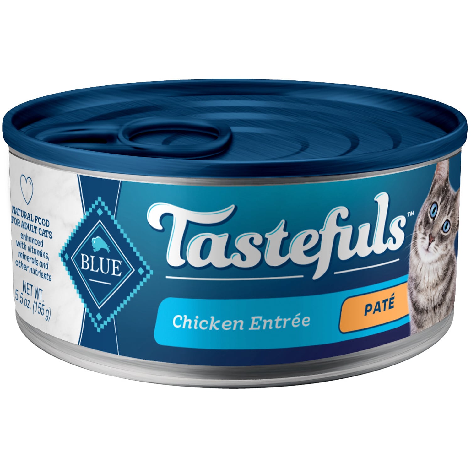 Blue Buffalo Tastefuls Natural Pate Wet Cat Food, Chicken Entrée