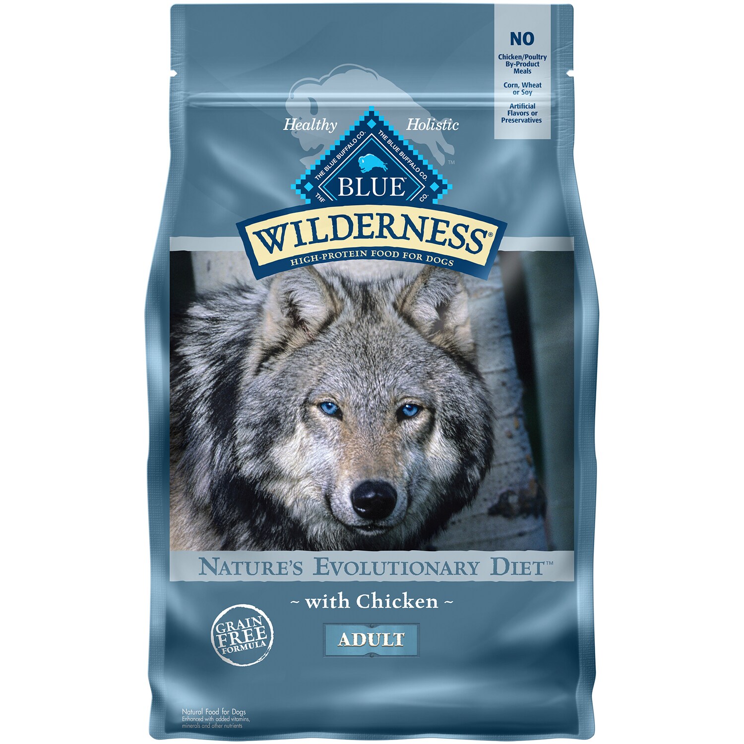 Blue Buffalo Wilderness High Protein, Natural Adult Dry Dog Food, Chicken 