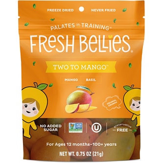 Fresh Bellies Freeze Dried Snacks, Two to Mango