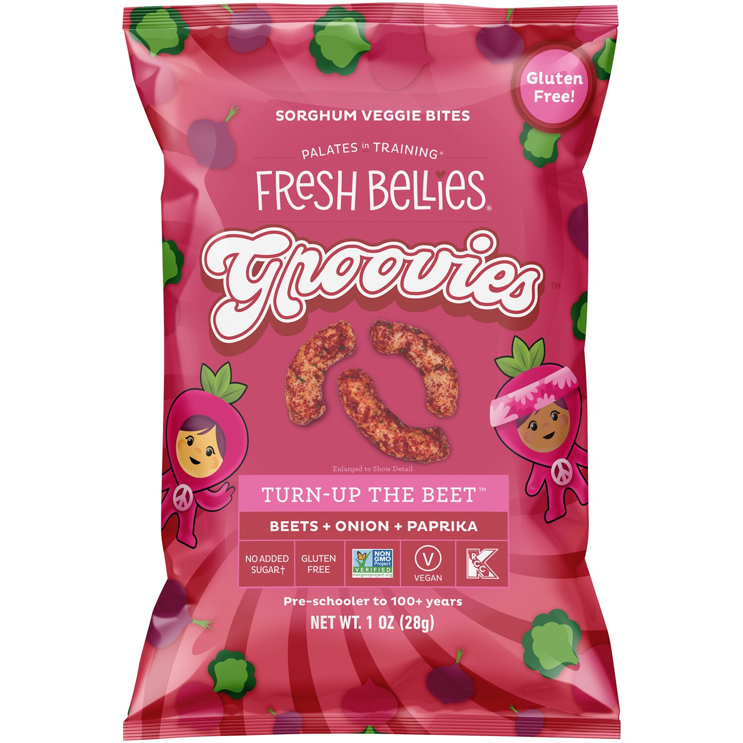 Fresh Bellies Groovies Veggie Bites, Turn-Up The Beet