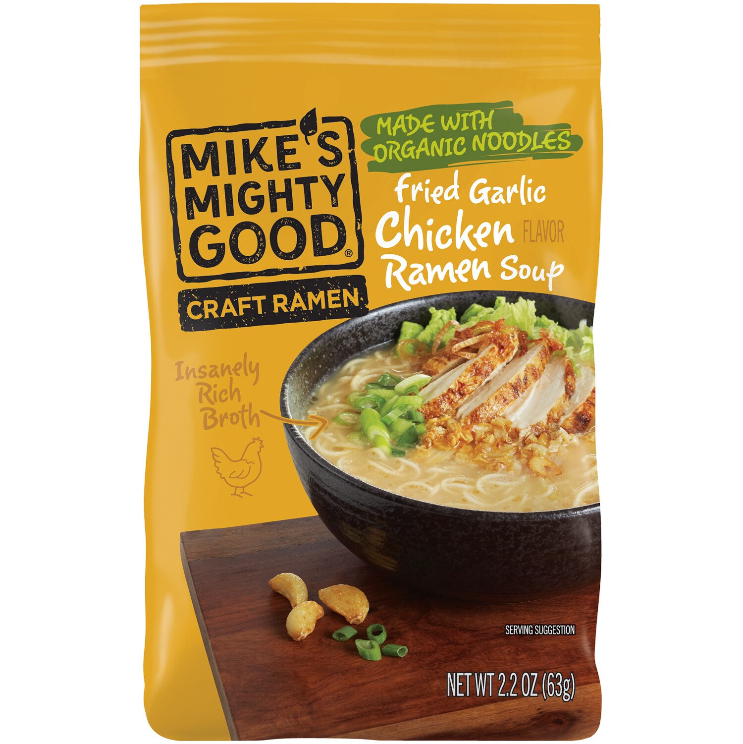 Mike's Mighty Good Craft Ramen Soup, Fried Garlic Chicken