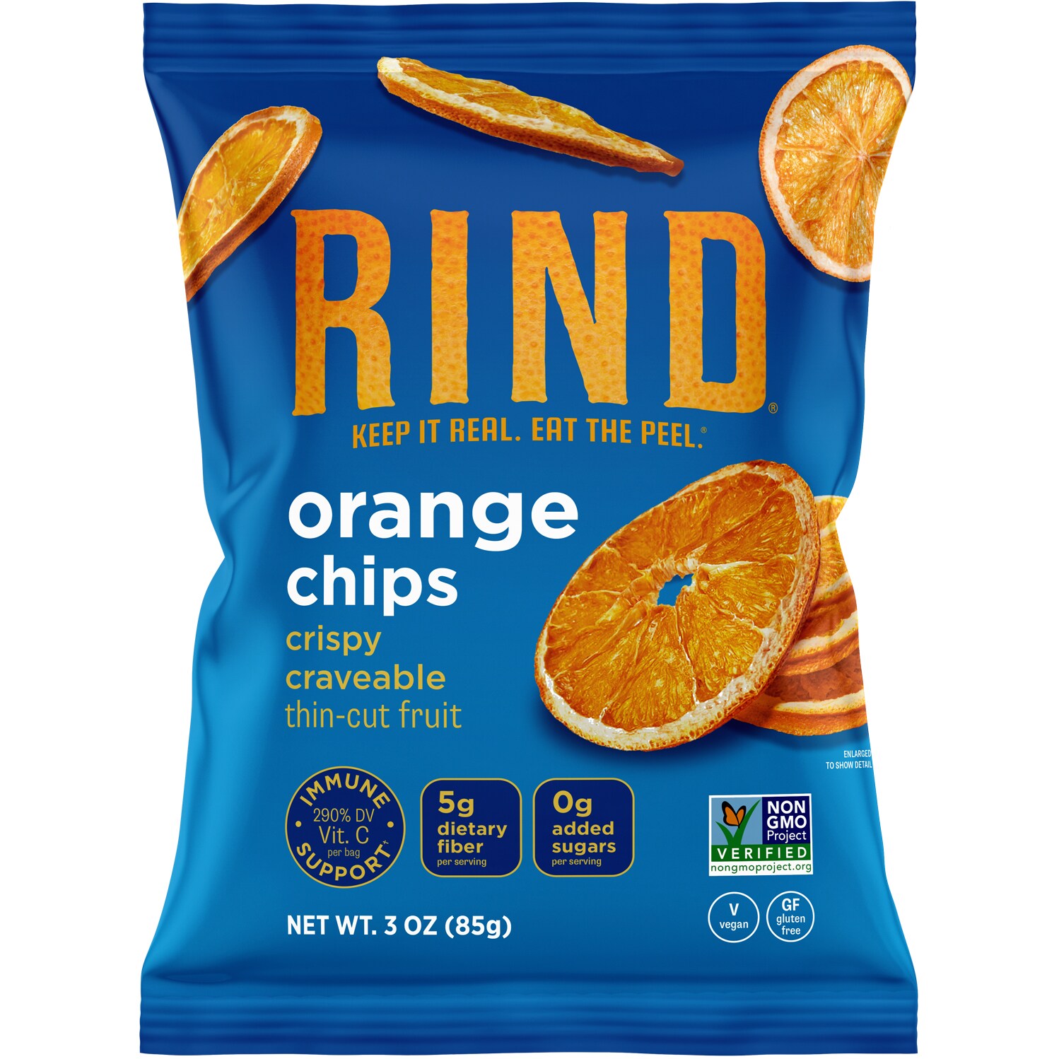 RIND Thin-Cut Fruit Chips, Orange