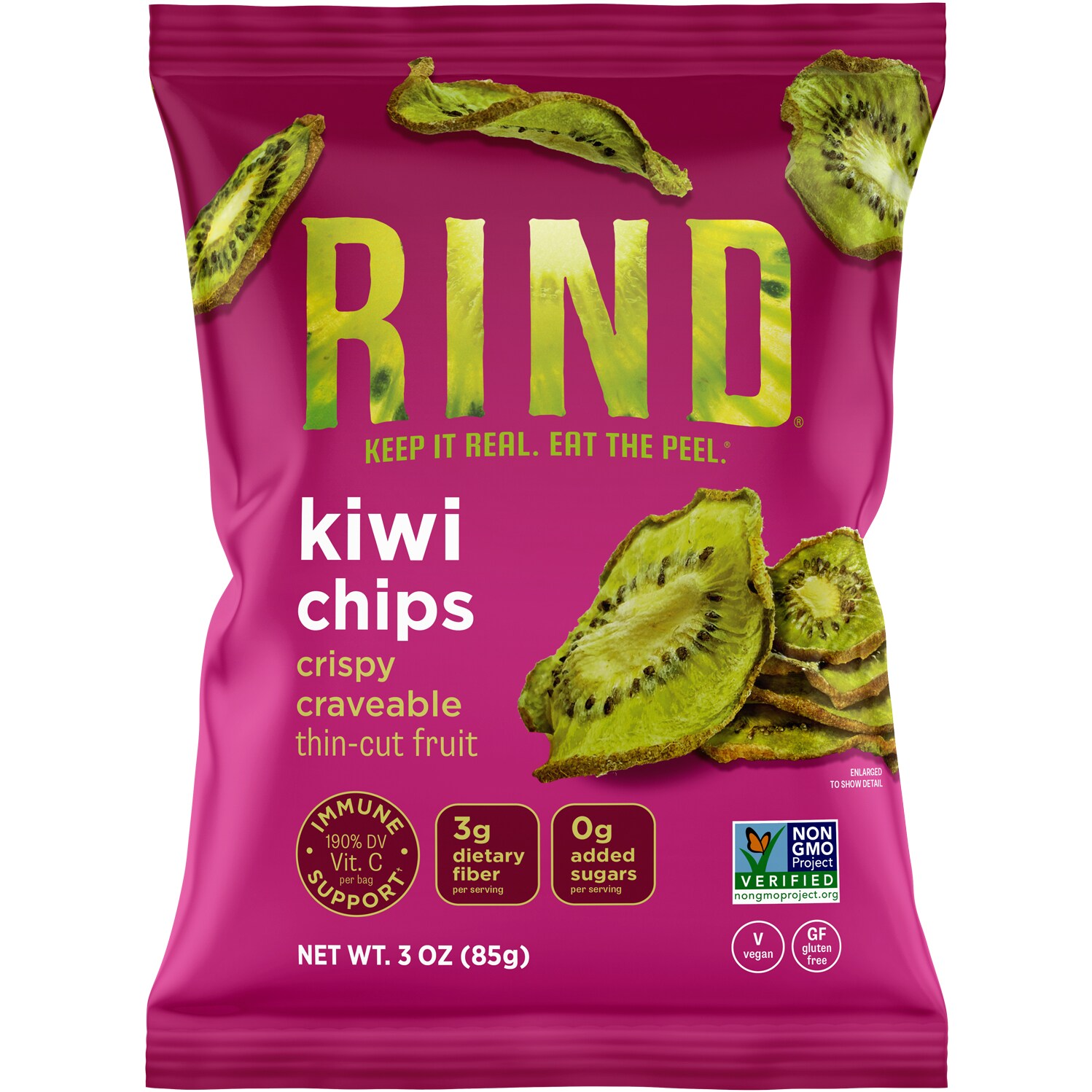 RIND Thin-Cut Fruit Chips, Kiwi