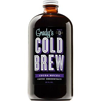 Grady's Cold Brew Coffee Concentrate, Cocoa Mocha, Glass Bottle
