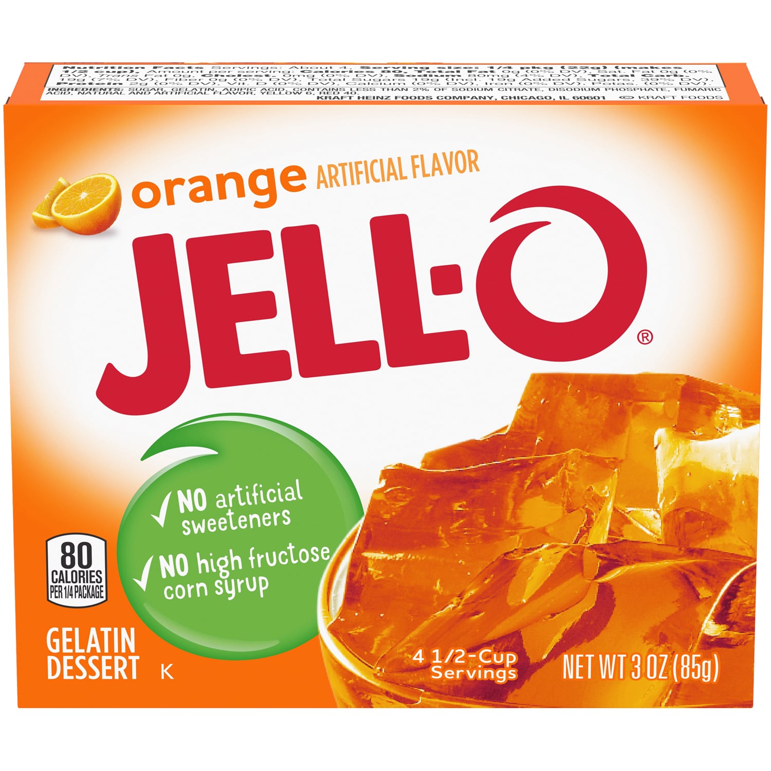 Jell-O Gelatin Dessert, Orange
