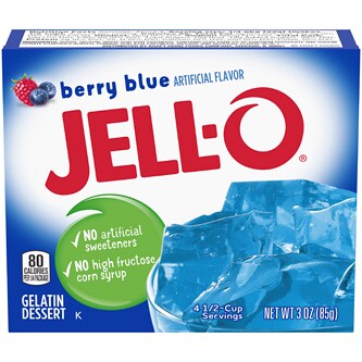 Jell-O Gelatin Dessert, Berry Blue