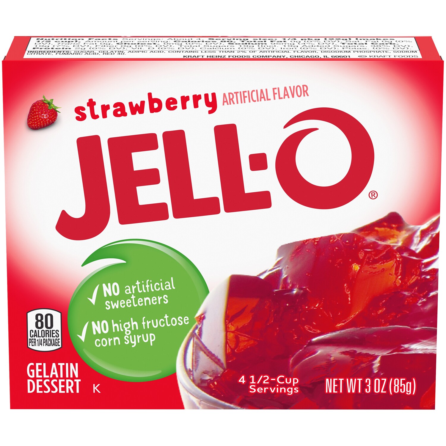 Jell-O Gelatin Dessert, Strawberry