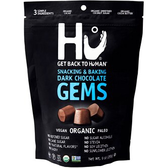 Hu Kitchen Organic Snacking & Baking Gems, Dark Chocolate