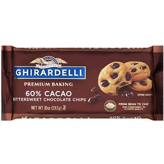 Ghirardelli Premium Baking Chips, Bittersweet Chocolate
