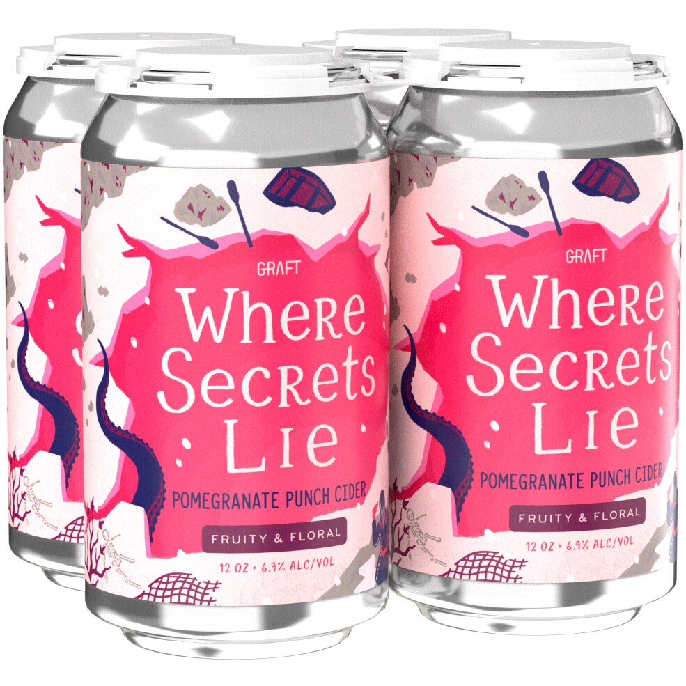 Graft Cider Where Secrets Lie Pomegranate Punch Cider, Cans