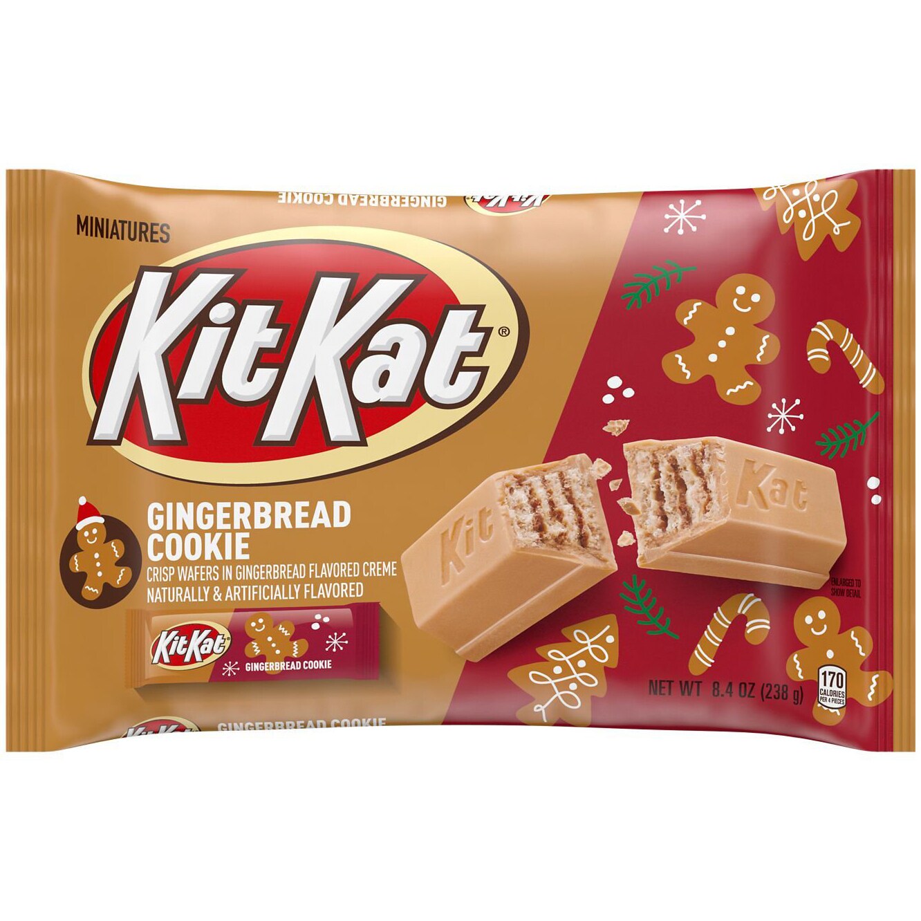 Kit Kat Miniature Bars, Gingerbread Cookie