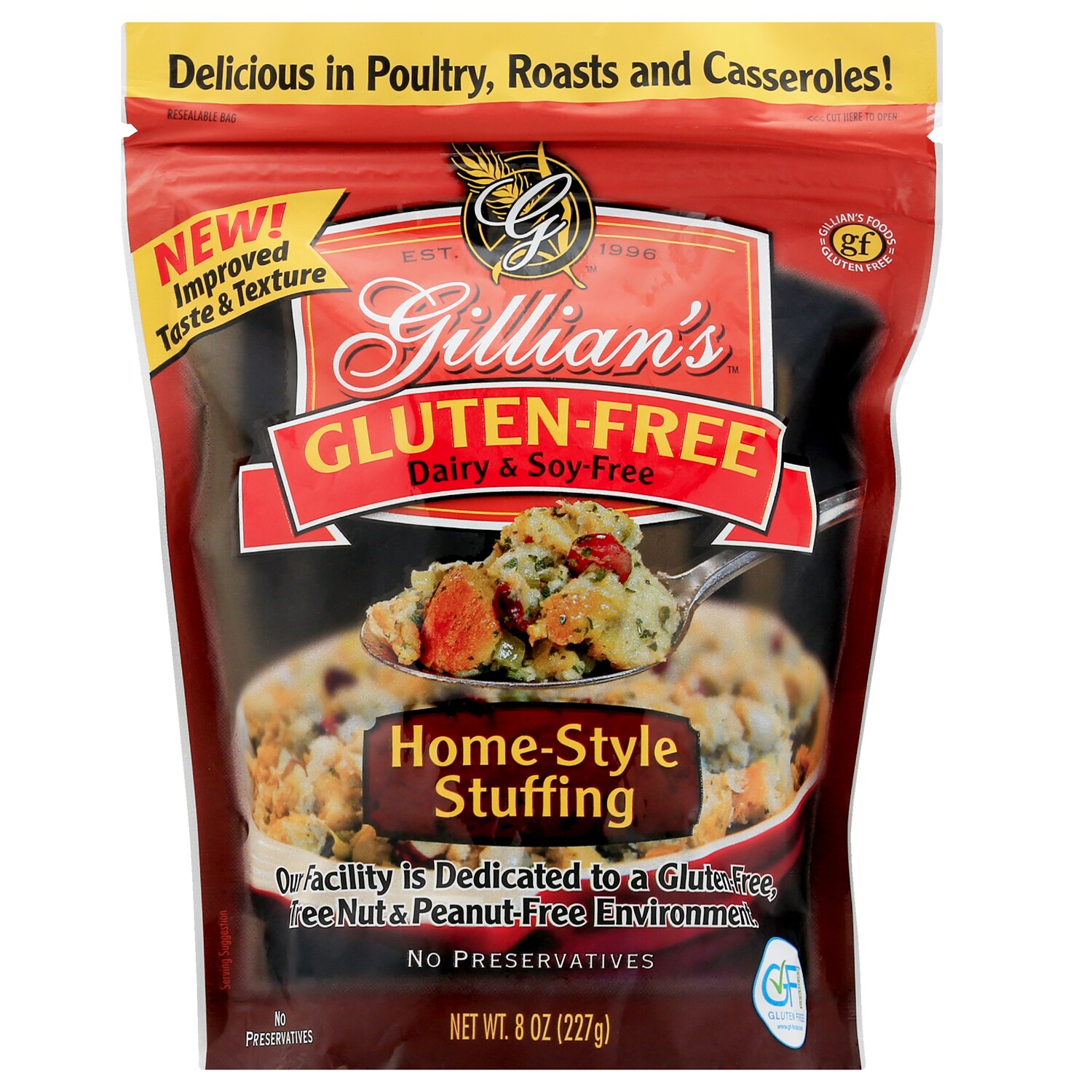 Gillian's Foods Gluten-Free Stuffing, Home-Style