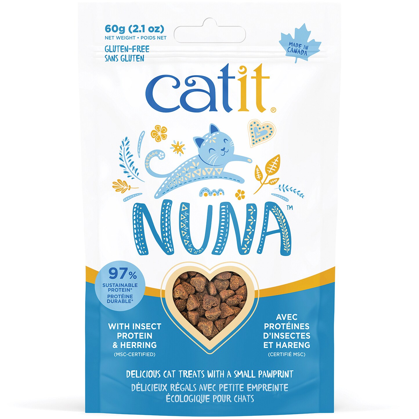Catit Nuna Insect Protein Cat Treats, Herring