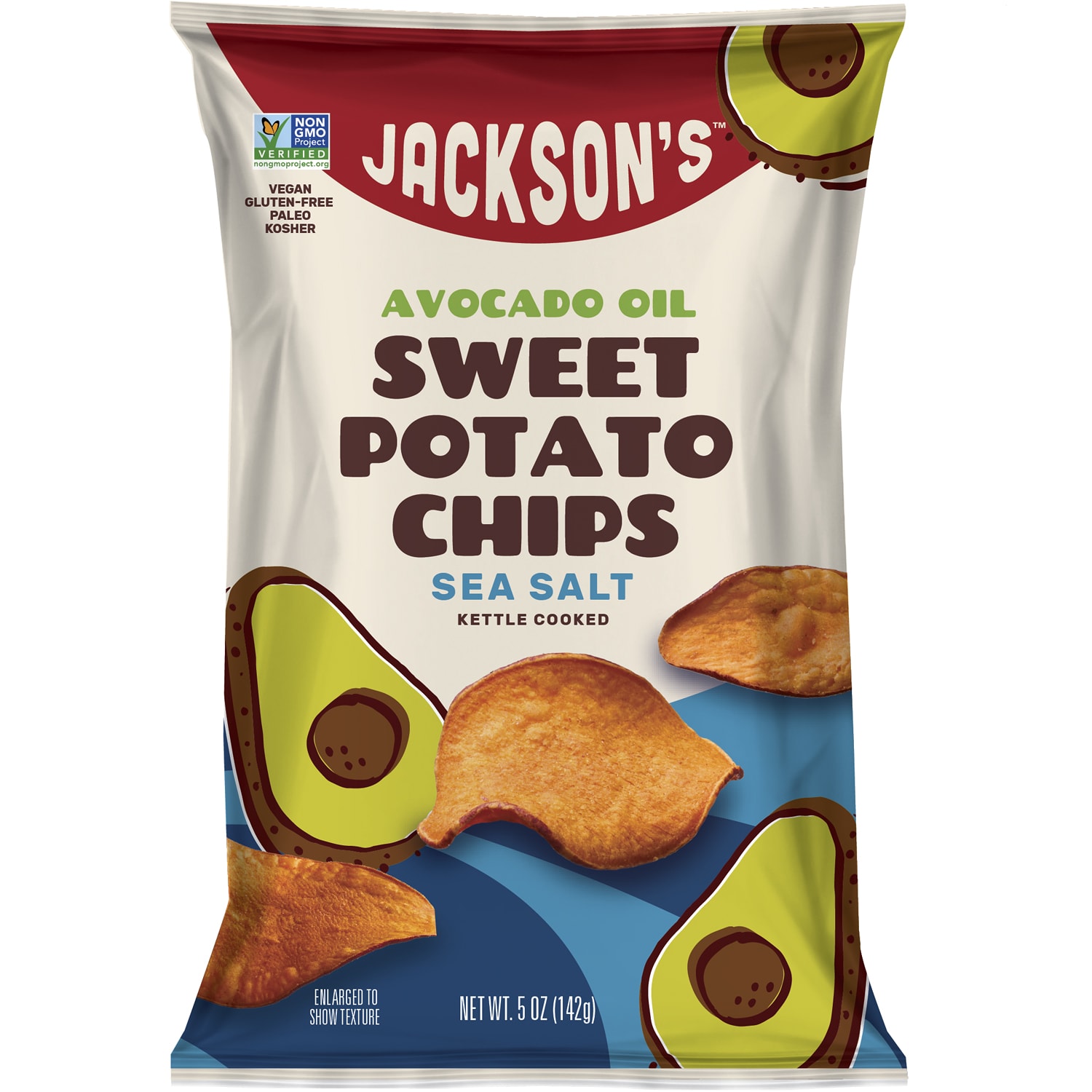 Jackson&#x27;s Avocado Oil Sweet Potato Chips, Sea Salt