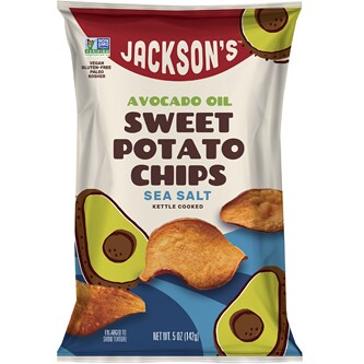 Jackson's Avocado Oil Sweet Potato Chips, Sea Salt