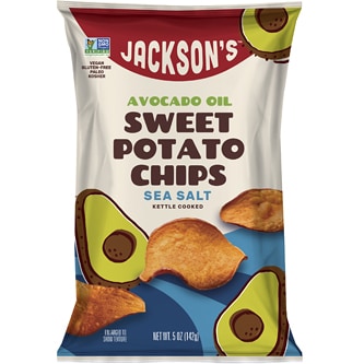 Jackson's Avocado Oil Sweet Potato Chips, Sea Salt