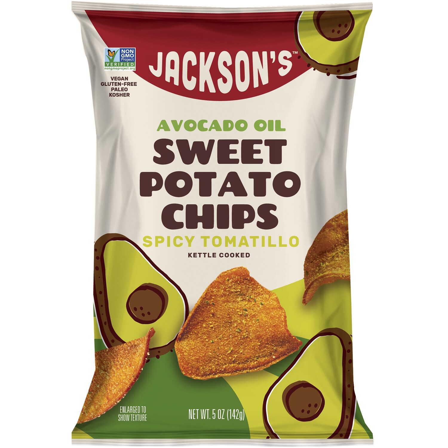 Jackson's Avocado Oil Sweet Potato Chips, Spicy Tomatillo