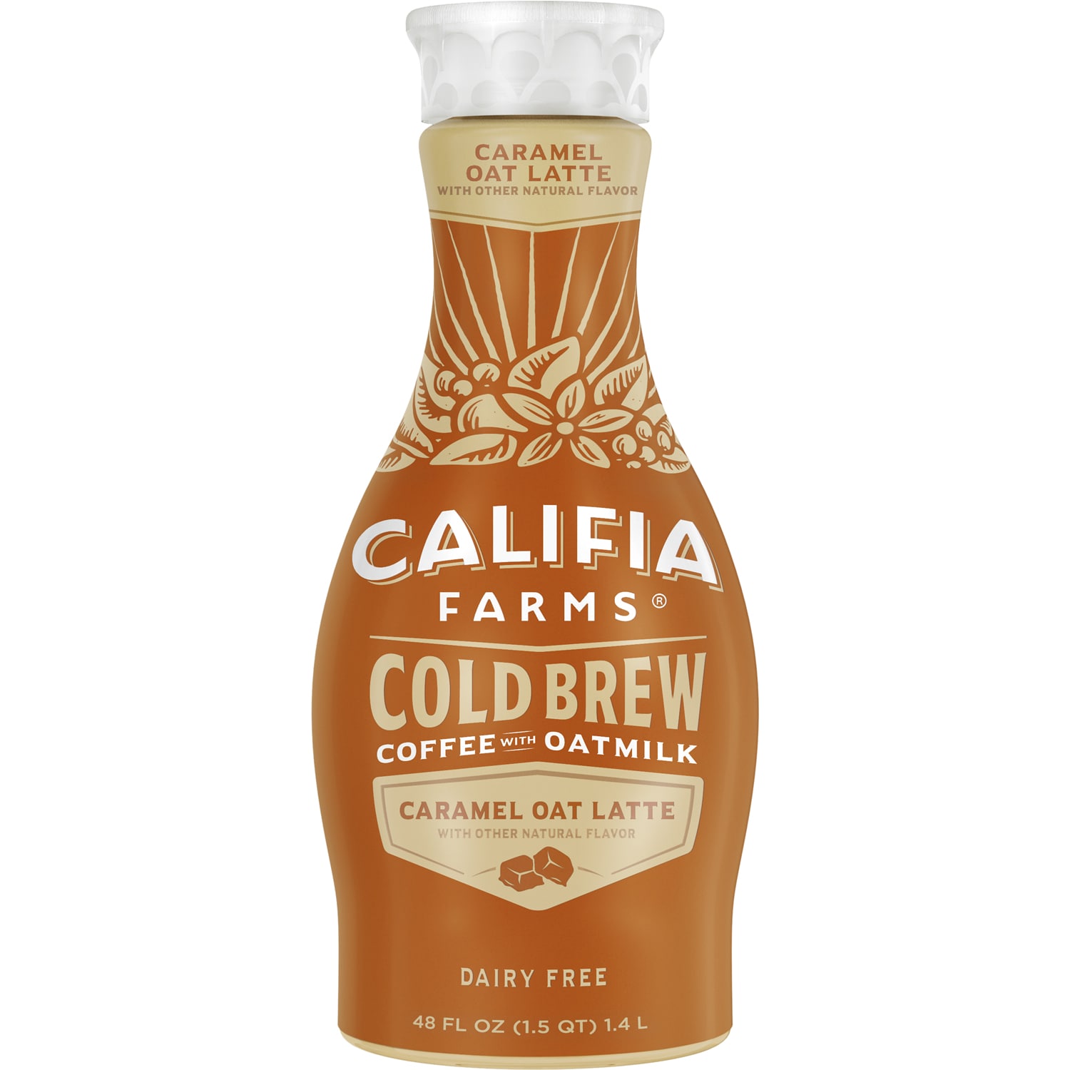 Califia Farms Cold Brew Coffee with Oatmilk, Caramel Oat Latte, Plastic Bottle