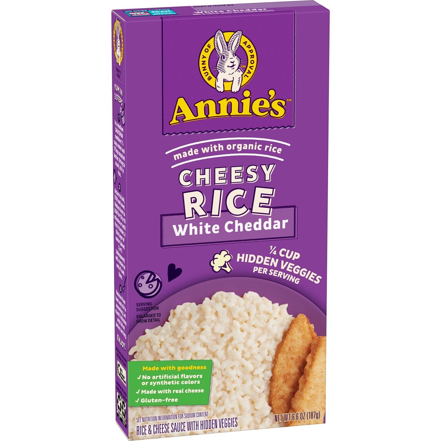 Annie's Cheesy Rice, White Cheddar with Hidden Veggies