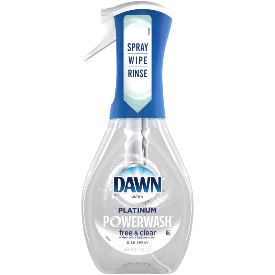 Dawn Platinum Powerwash Dish Spray, Free & Clear