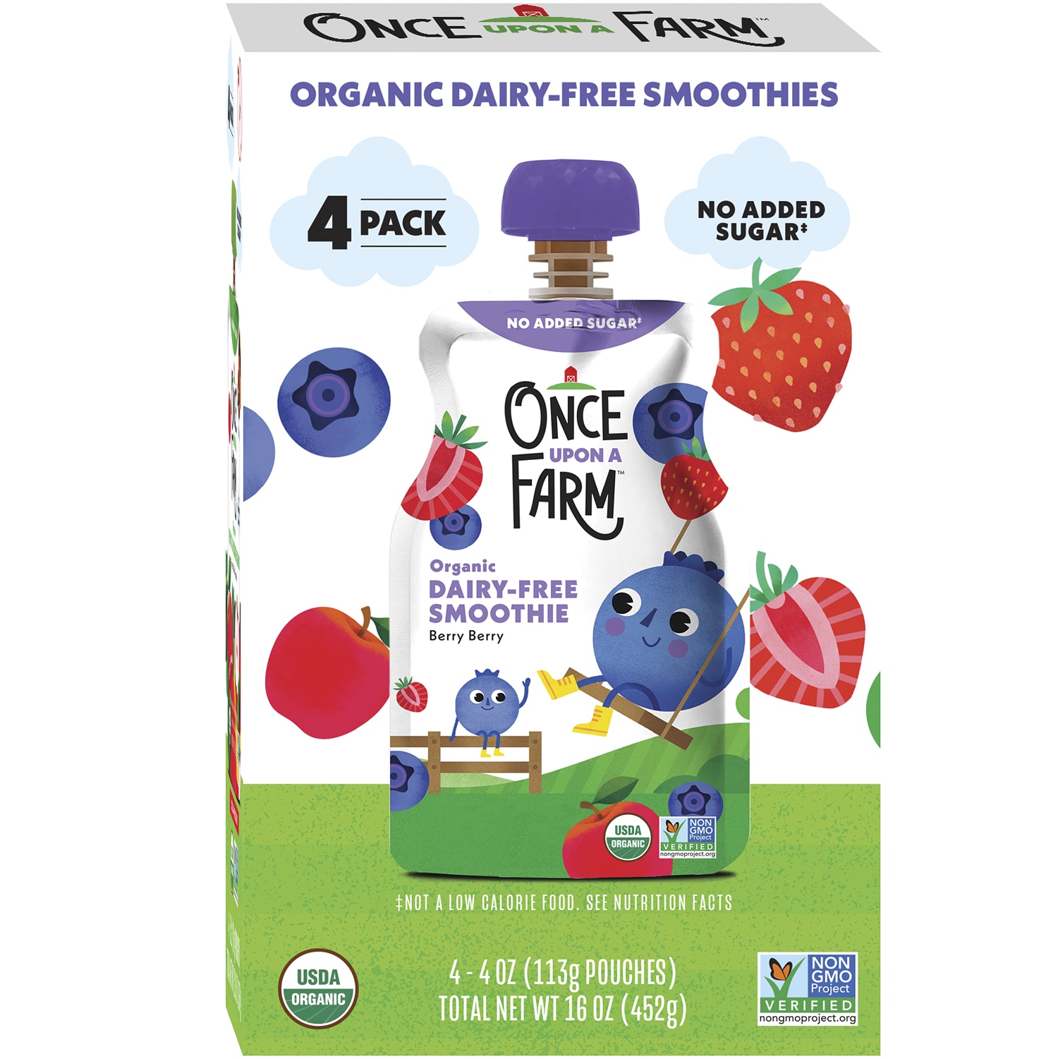 Once Upon a Farm Organic Smoothie, Berry Berry