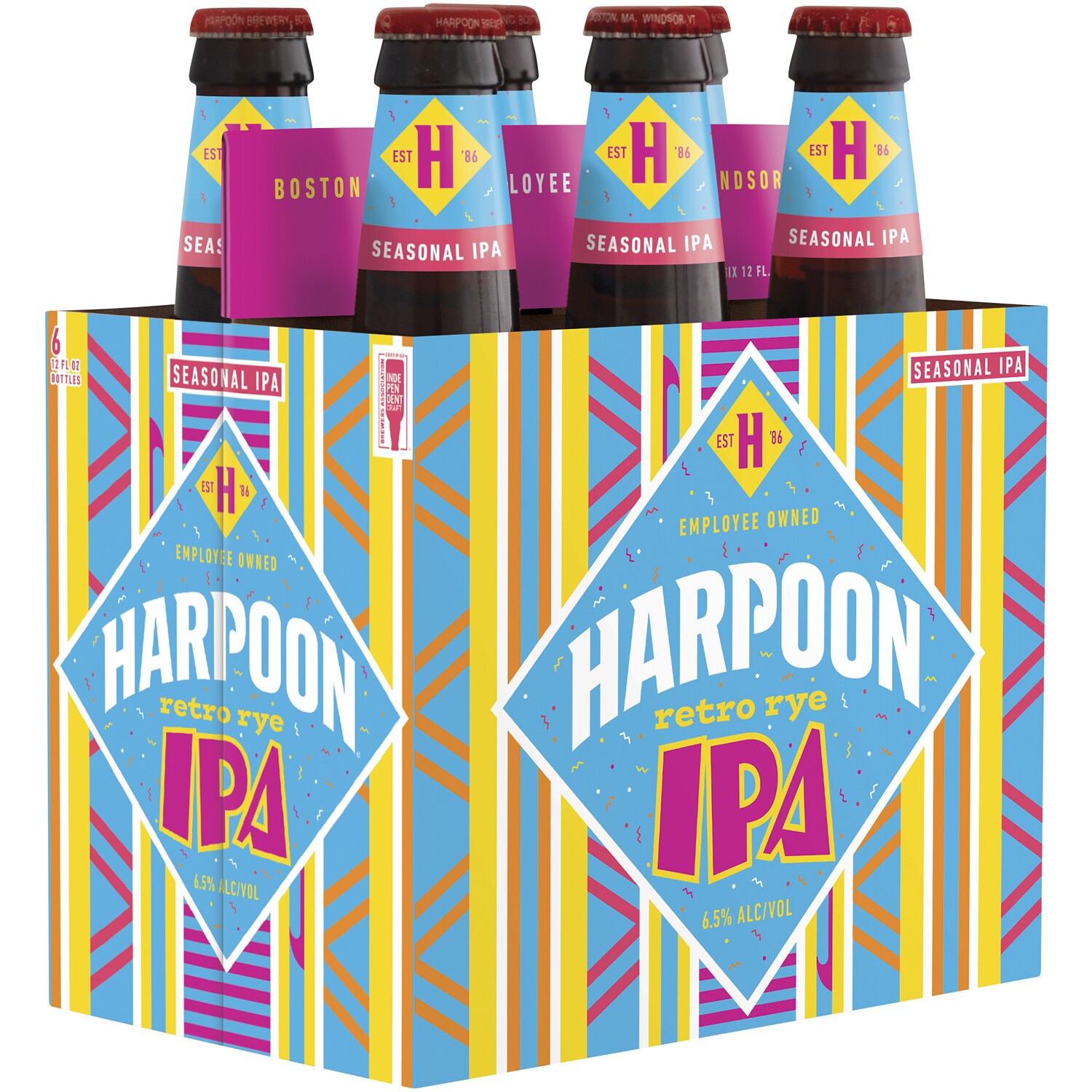Harpoon Retro Rye IPA, Glass Bottles