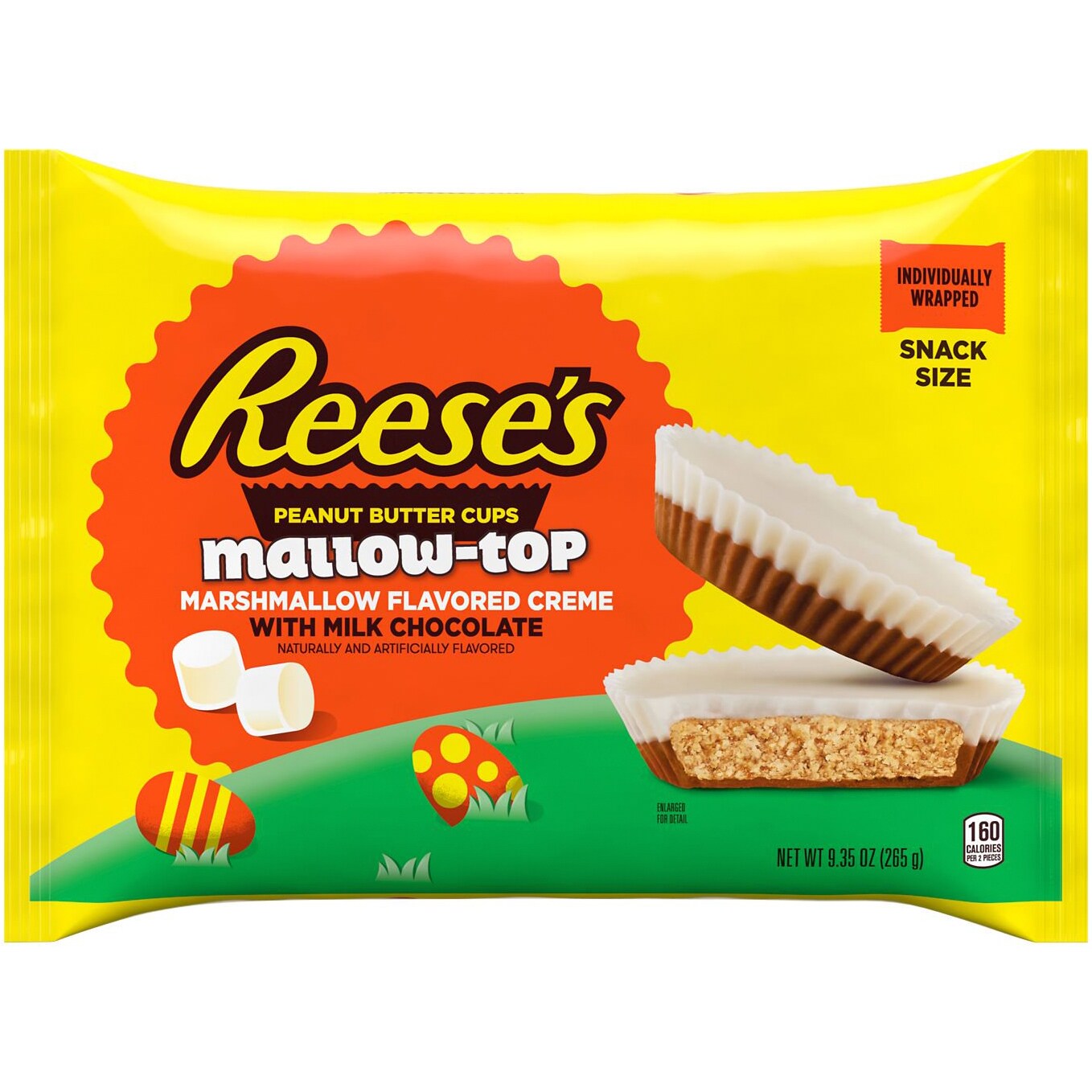 Reese's Peanut Butter Cups, Mallow-Top, Snack Size
