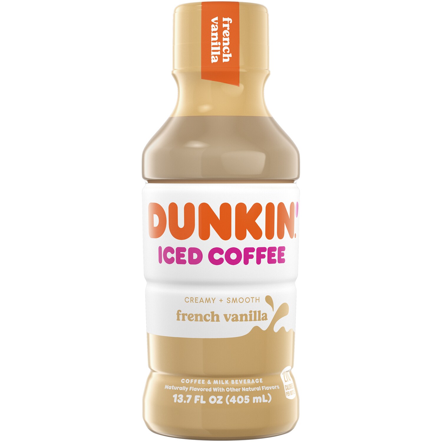 Dunkin' Iced Coffee, French Vanilla, Plastic Bottle