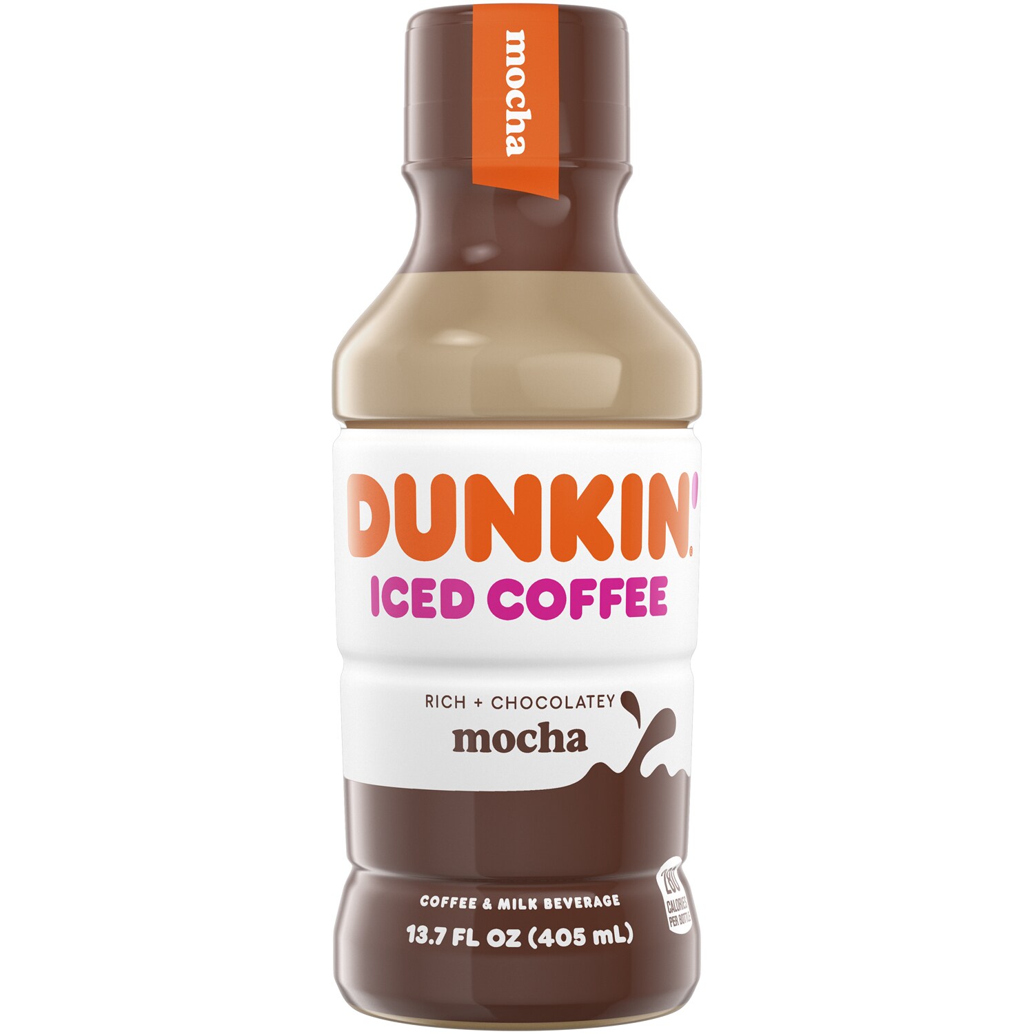 Dunkin' Iced Coffee, Mocha, Plastic Bottle