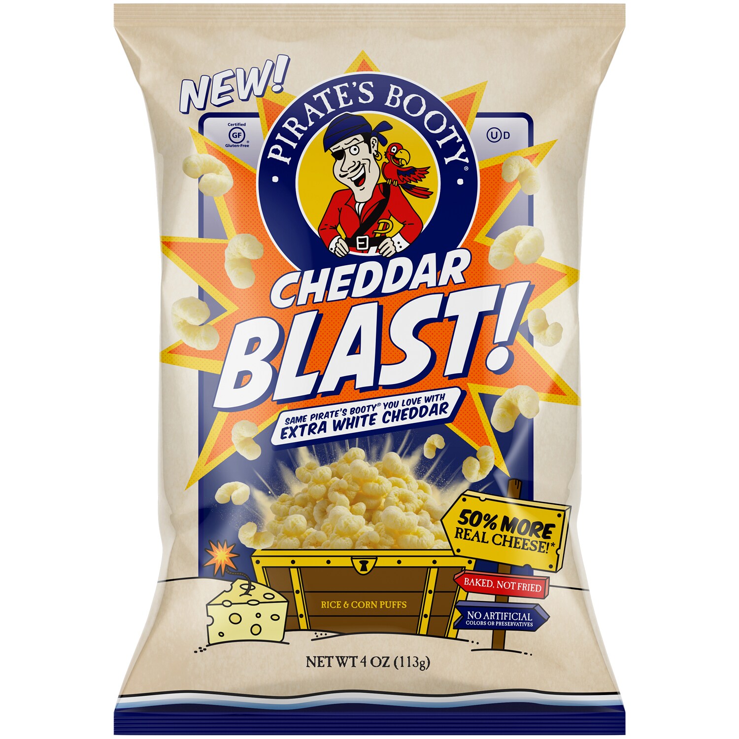 Pirate Brands Pirate's Booty, Cheddar Blast