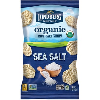 Lundberg Organic Rice Cake Minis, Sea Salt