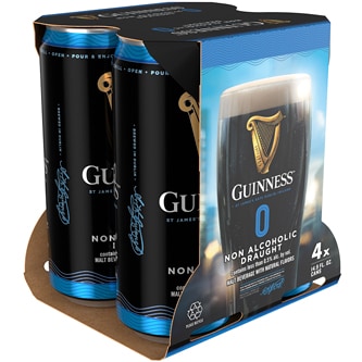 Guinness 0.0 Non-Alcoholic Irish Stout, Cans