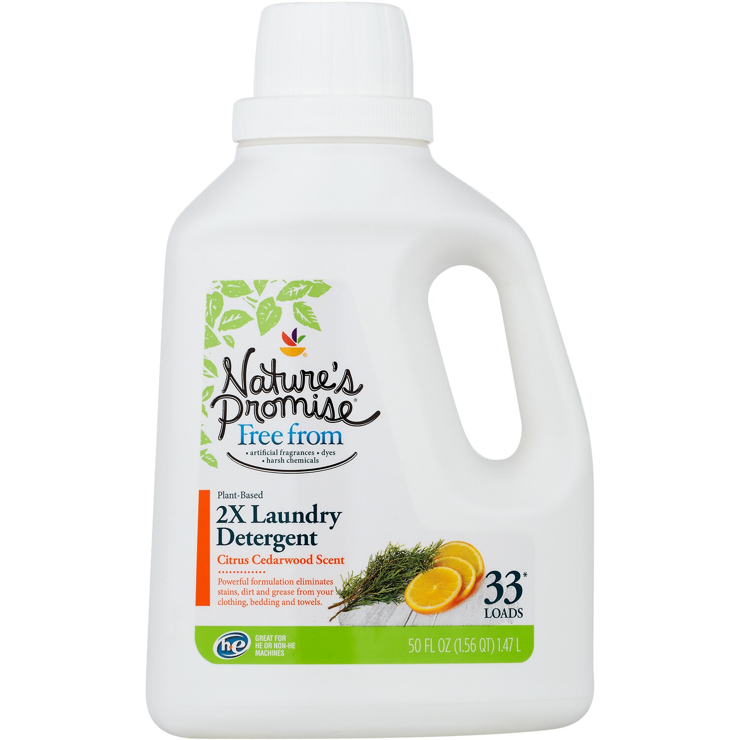 Nature's Promise Plant-Based Liquid 2X Laundry Detergent, Citrus Cedarwood