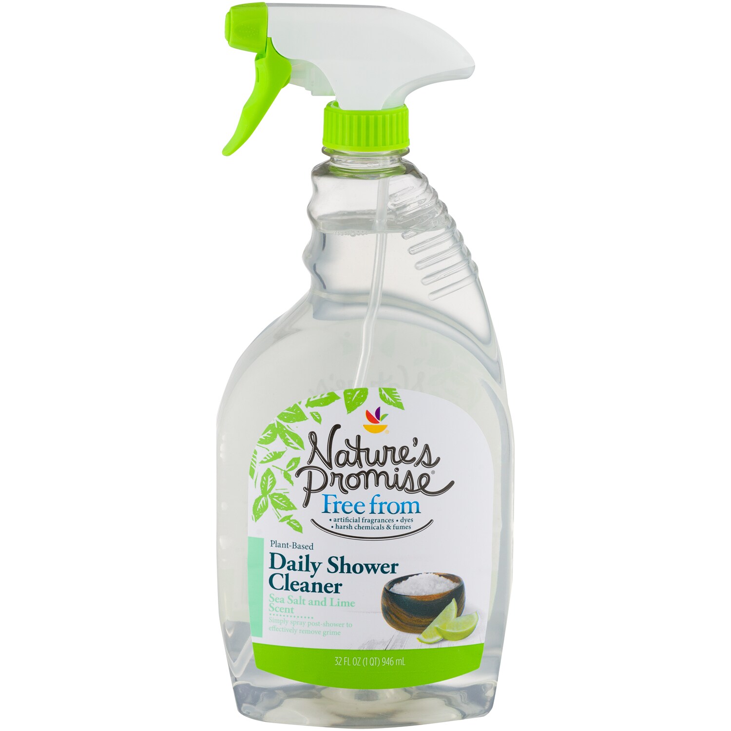 Nature's Promise Plant-Based Daily Shower Cleaner, Sea Salt & Lime