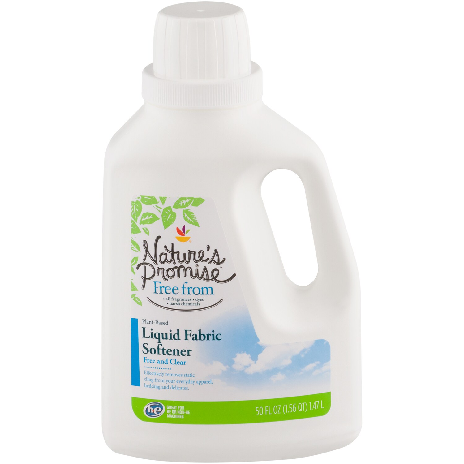 Nature's Promise Plant-Based Liquid Fabric Softener, Free & Clear