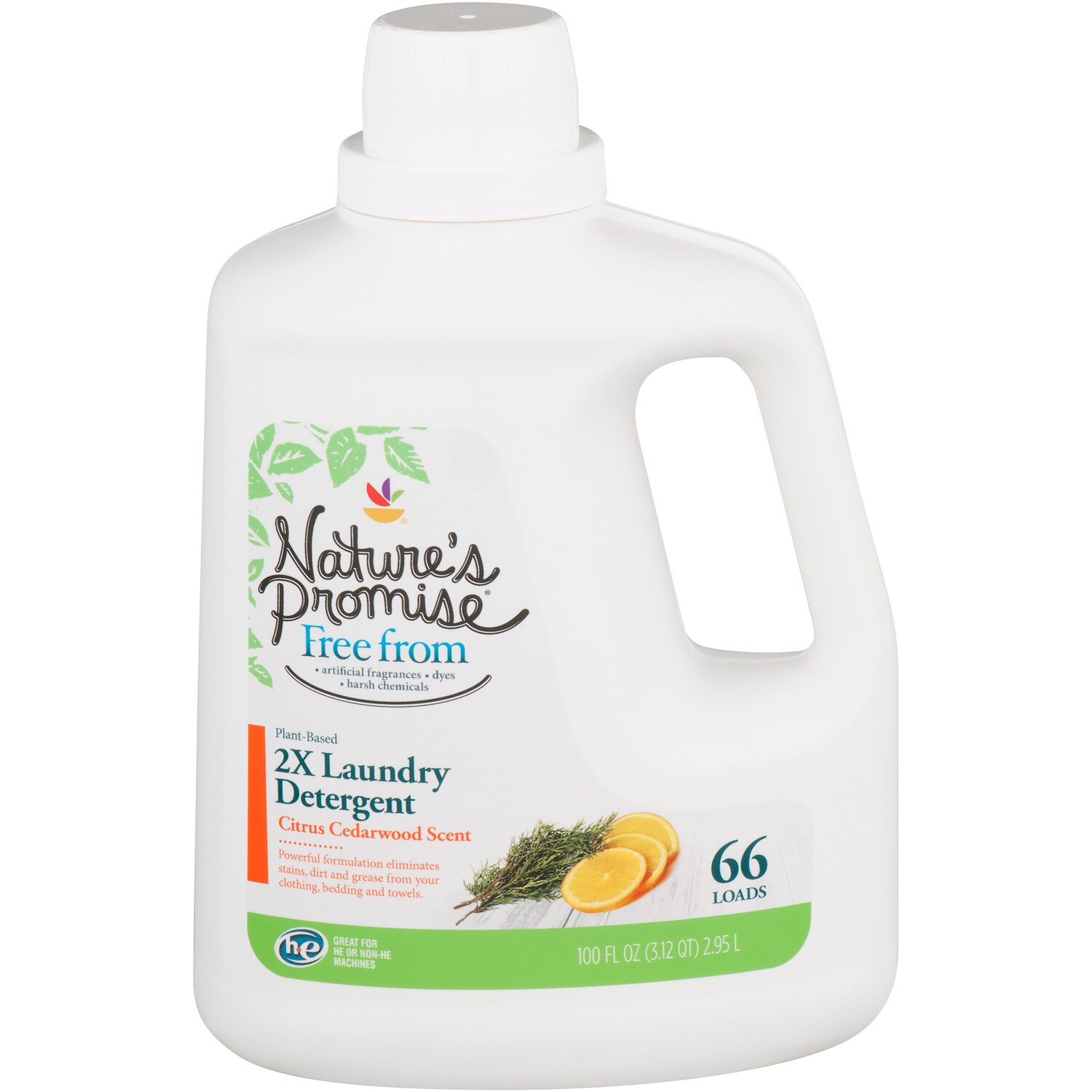 Nature's Promise Plant-Based Liquid 2X Laundry Detergent, Citrus Cedarwood
