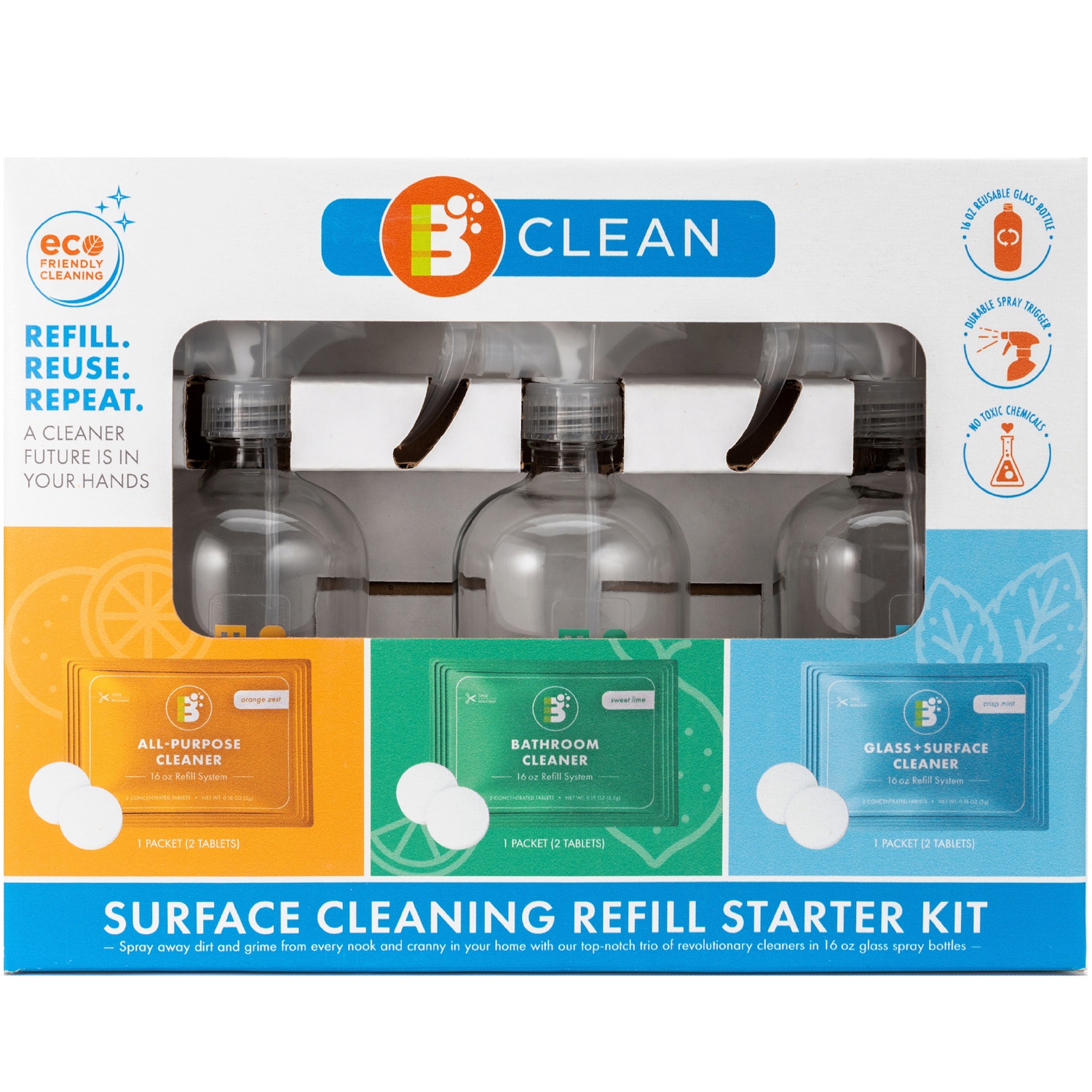 BoulderClean Surface Cleaning Refill Starter Kit