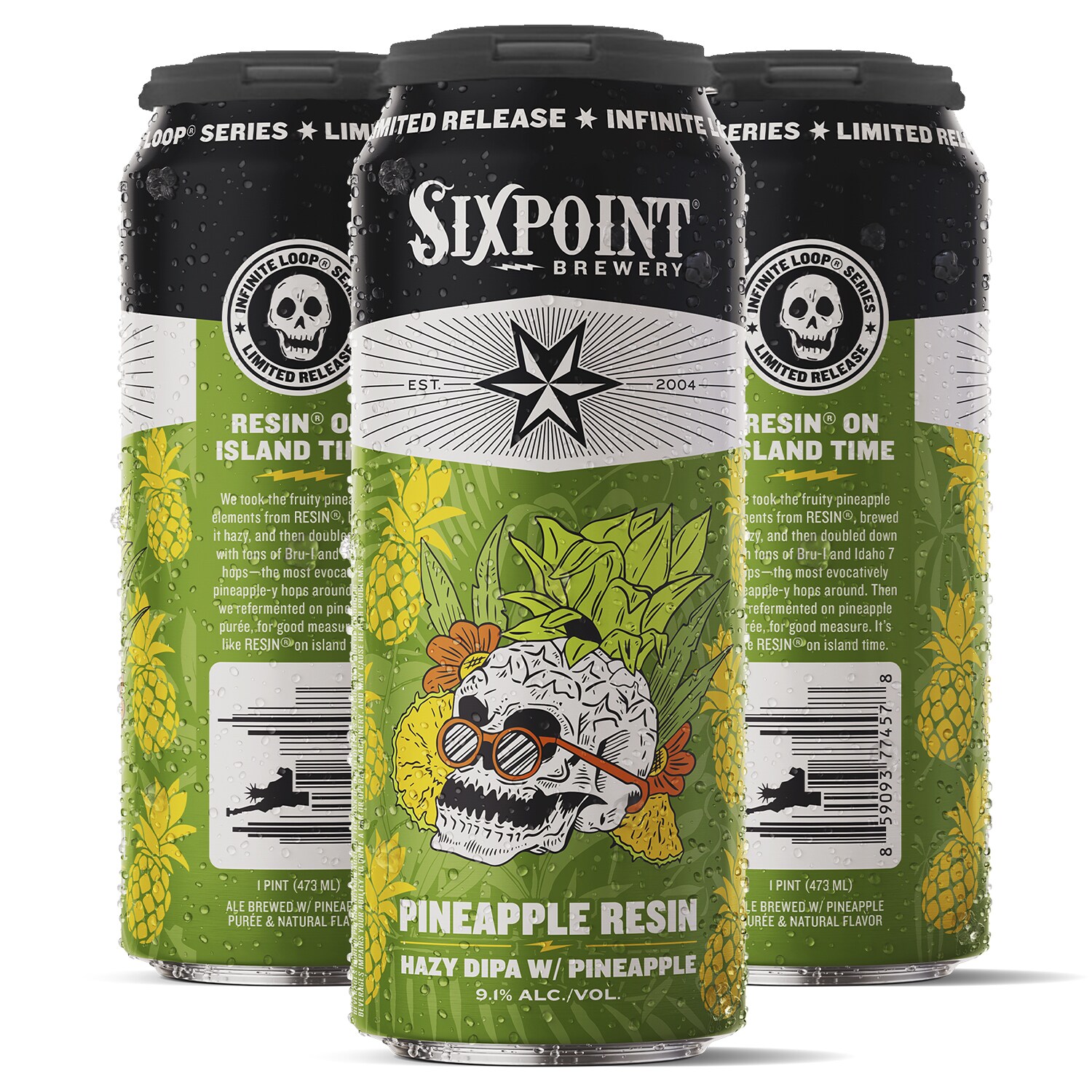 Sixpoint Brewery Pineapple Resin Hazy DIPA, Cans