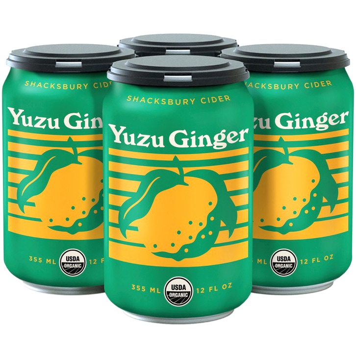 Shacksbury Organic Yuzu Ginger Cider, Cans