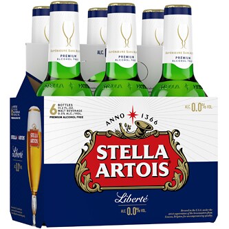 Stella Artois Liberté 0.0 Alcohol Free Beer, Glass Bottles