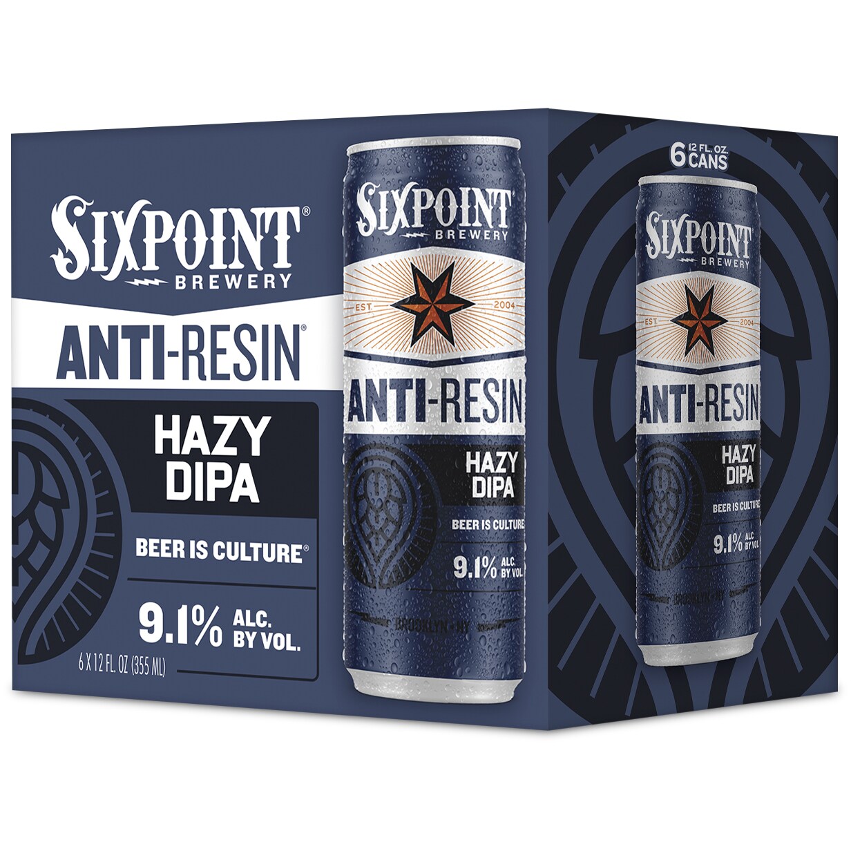 Sixpoint Brewery Anti-Resin Hazy Double IPA, Cans