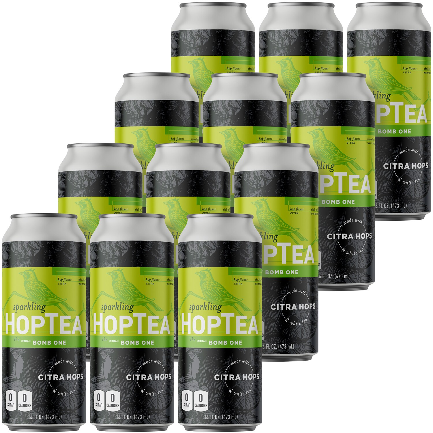 Hoplark Sparkling HopTea, The Citra Bomb One, Cans