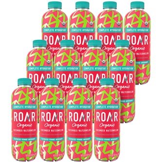 ROAR Organic Vitamin Enhanced Beverage, Cucumber Watermelon, Plastic Bottles