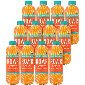 ROAR Organic Vitamin Enhanced Beverage, Mango Clementine, Plastic Bottles