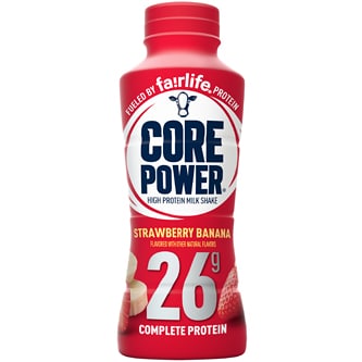 Core Power High Protein Milk Shake, Strawberry Banana, Plastic Bottle
